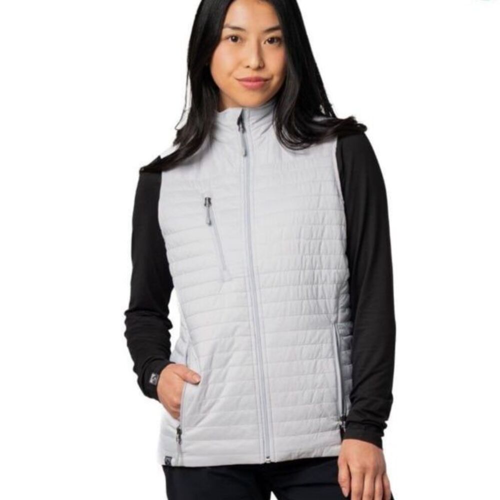 Storm Creek Insulated Quilted Vest M Gray Thermolite Water Resistant Gorp NWT